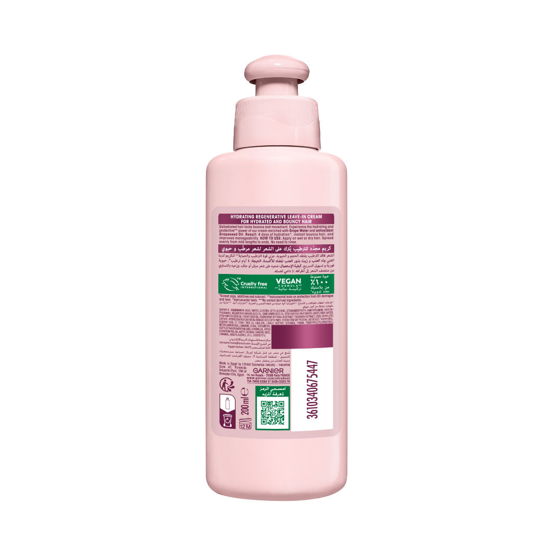 Ultra Doux Grape Moisture 2 in 1 Styling Cream, Volumizing Hydration for Dehydrated Hair. Hydrating Grape Water + Antioxidant Grapeseed Oil - Paraben-Free, Vegan, Cruelty-Free