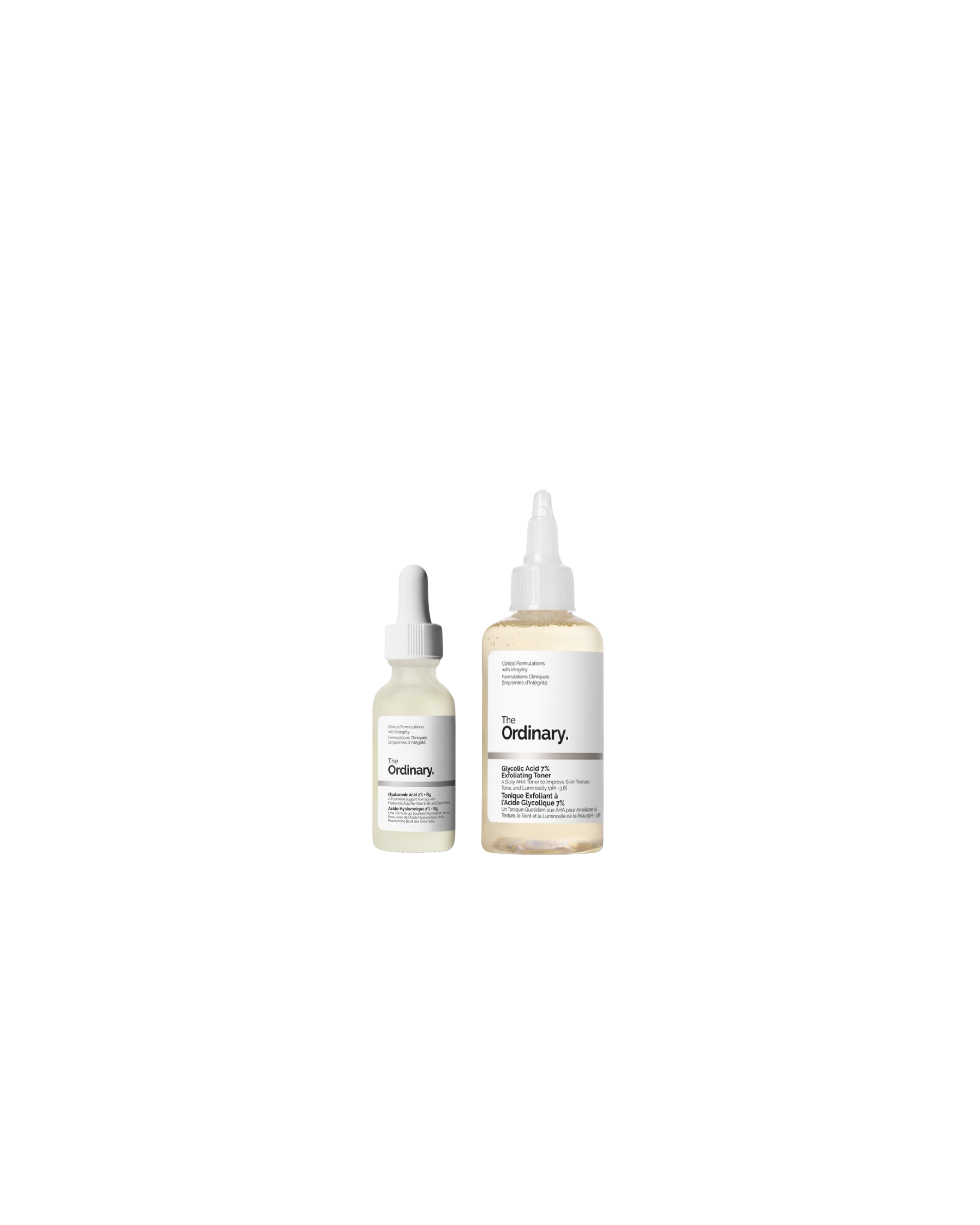 Glycolic Acid 7% Exfoliating Toning Solution + Hyaluronic Acid 2% + B5 Hydrating Serum