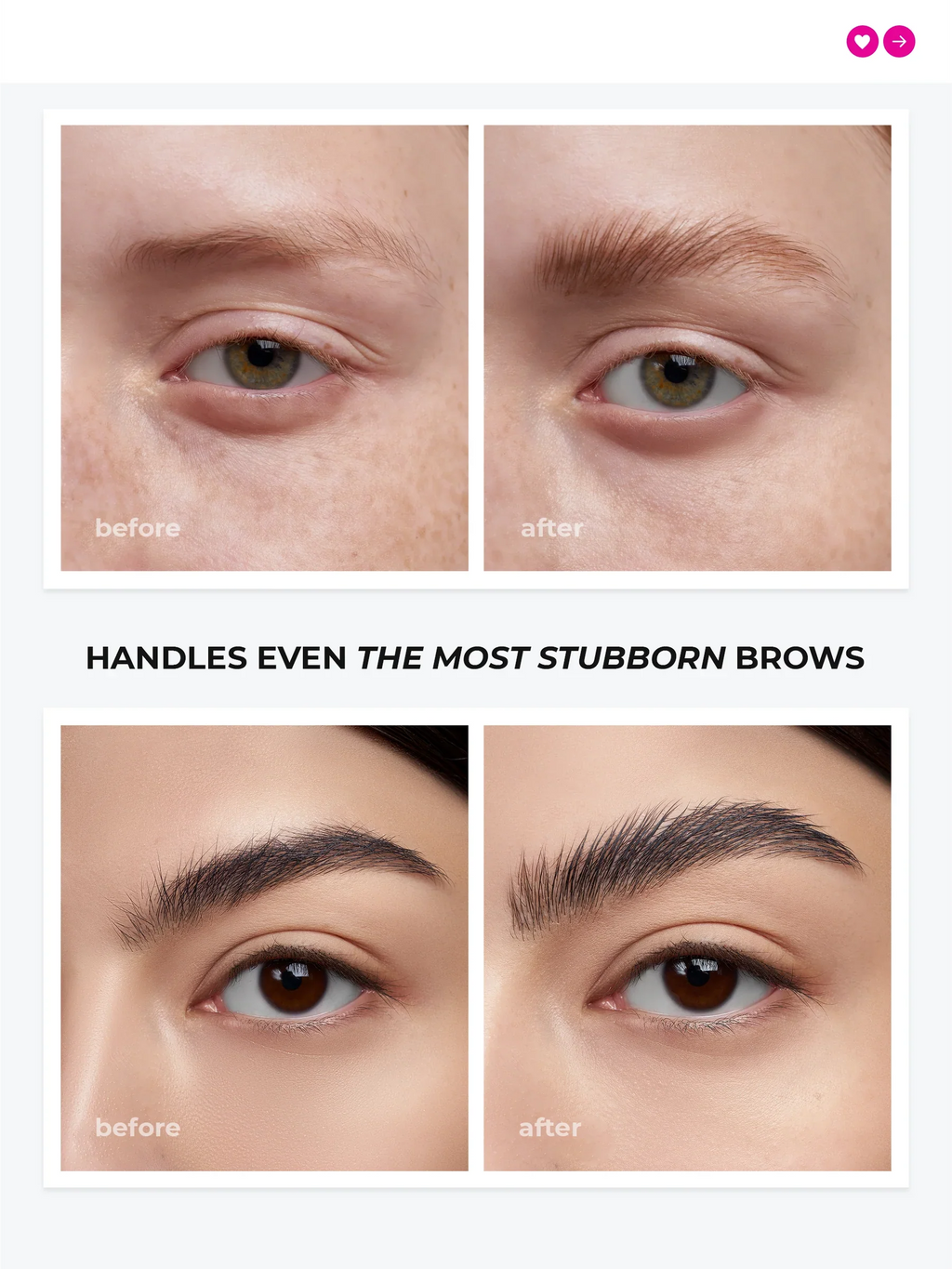 Brow Gel Fix & Hair care
